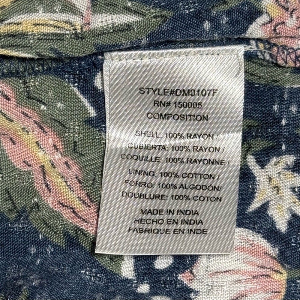 Anthropologie dRA Los Angeles Floral Boho Midi Dress Medium Cottagecore Prairie - Picture 8 of 10